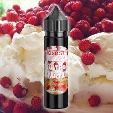 E-Liquids, Shortfill. Freshly baked cake with wild strawberries and whipped cream.