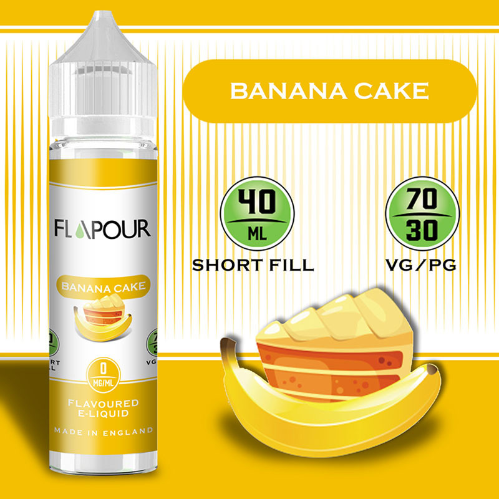 Flapour Banana Cake Shortfill E-Liquids, Shortfill, MTL Shortfills