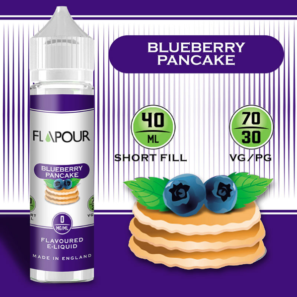 Flapour Blueberry Pancake E-Liquids, Shortfill, MTL Shortfills