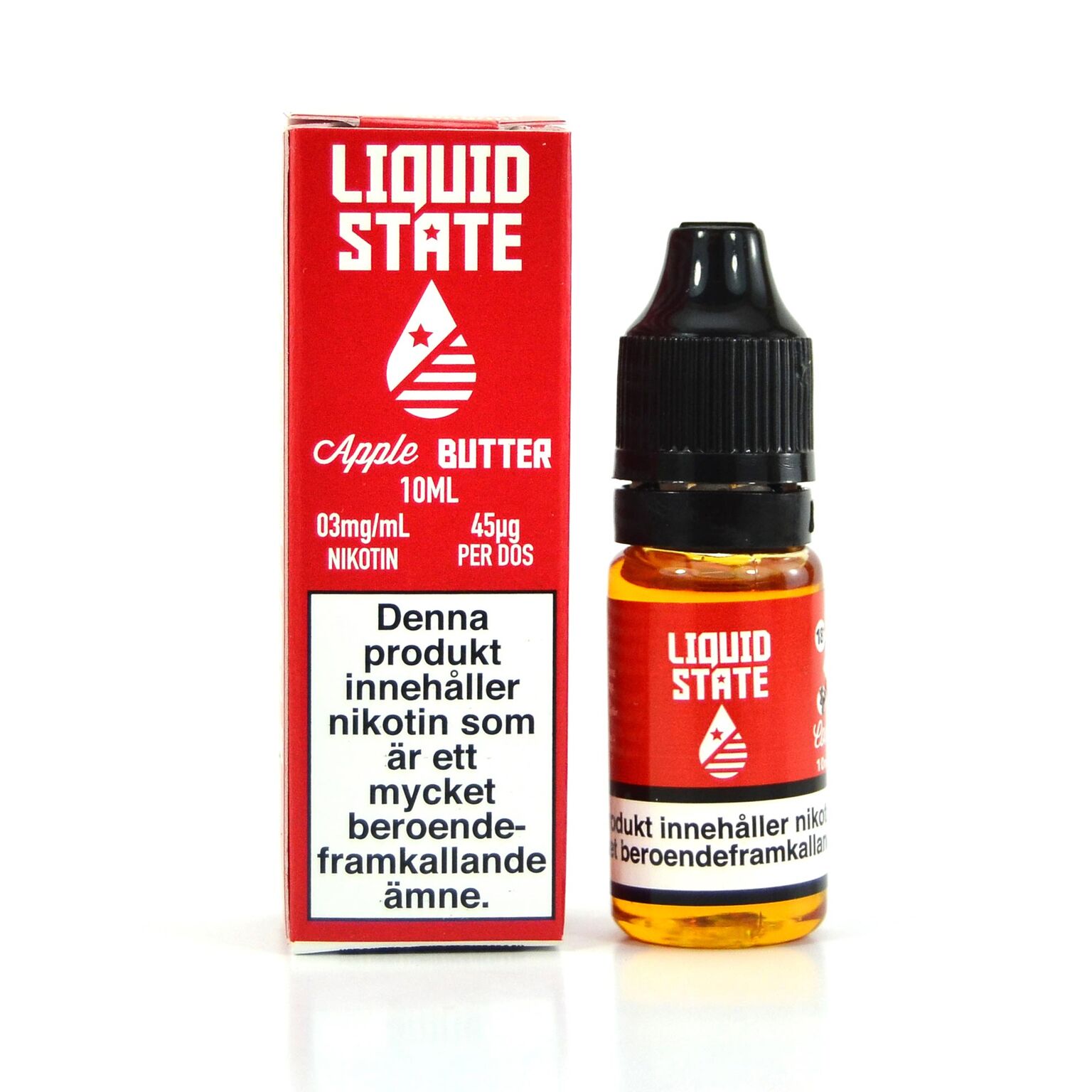 Liquid State Apple Butter e-liquid with nicotine