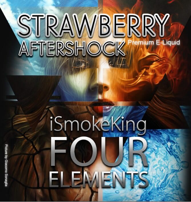 four elements e-liquids strawberry aftershock
