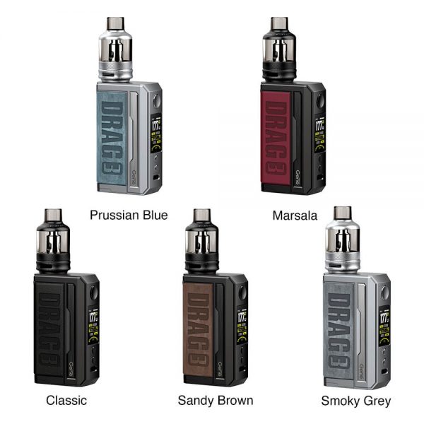 VOOPOO DRAG 3 177W TC Kit with TPP Tank colors