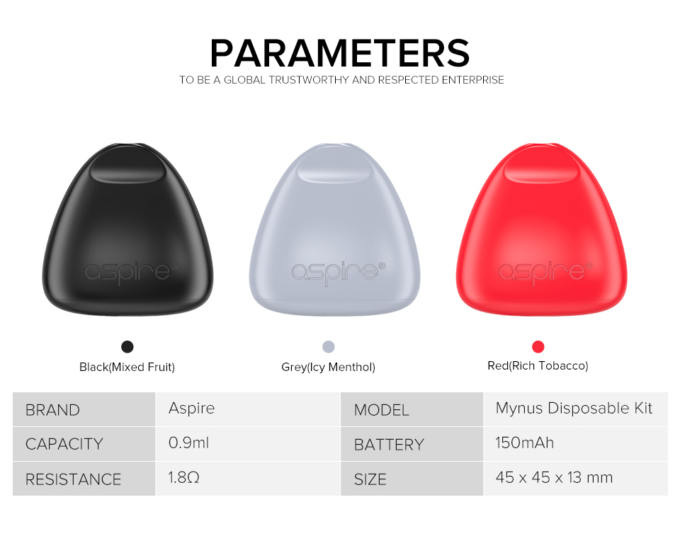 Aspire Mynus 150mAh 0.9ml Disposable Kit