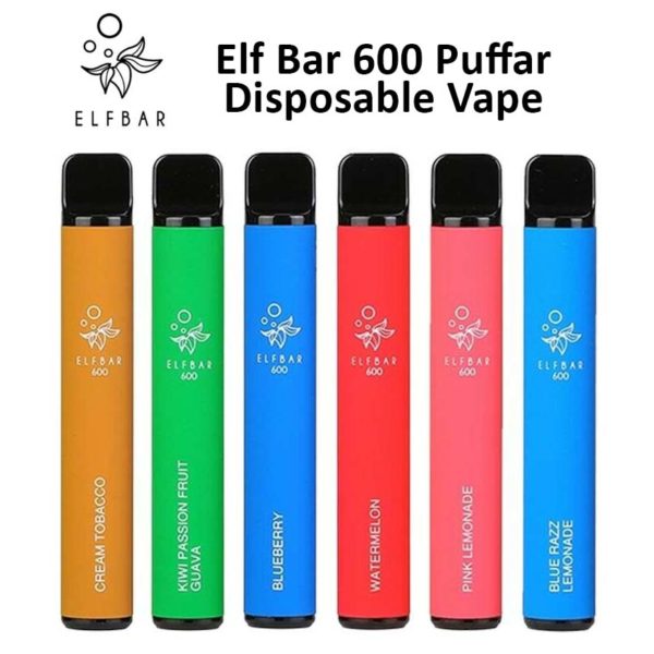 Elf Bar engangs vape disposable vejp bar 600 puffs