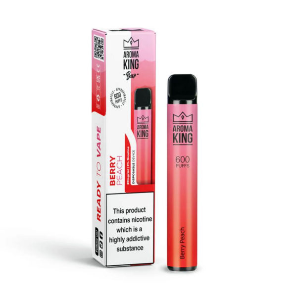 Aroma King Disposable Engangs Vape 20mg berry peach