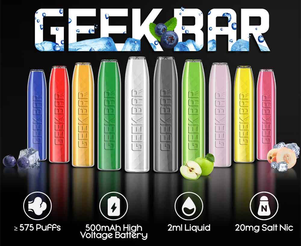 Geek Bar Disposable engangs vape pod 20mg banner eng