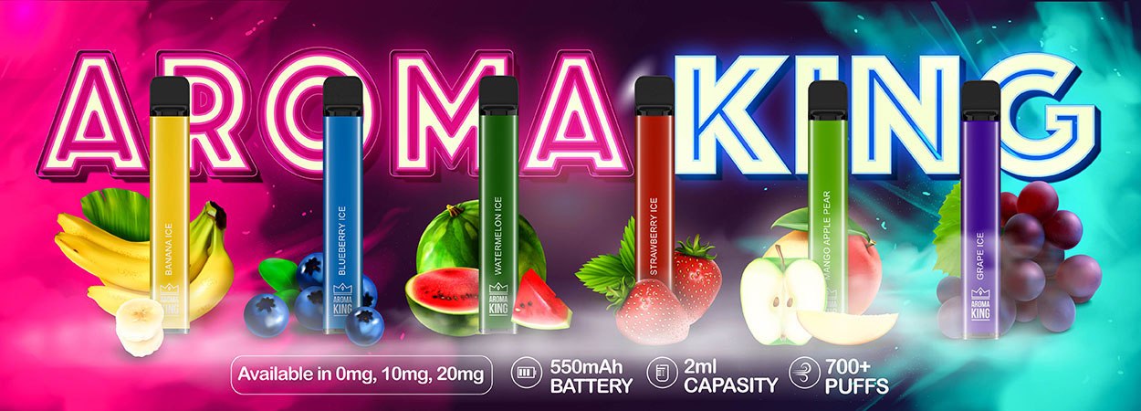 aroma-king-banner disposable vape pod engangsvape 600 puffar