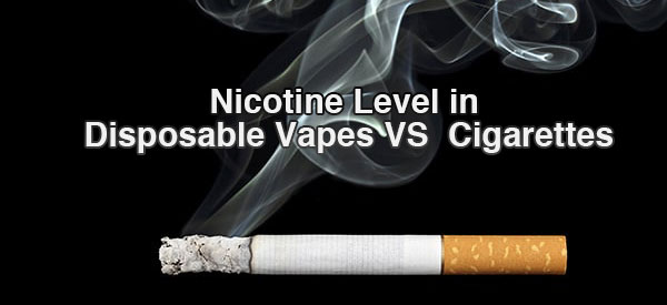 nicotine in vapes vs cigarettes