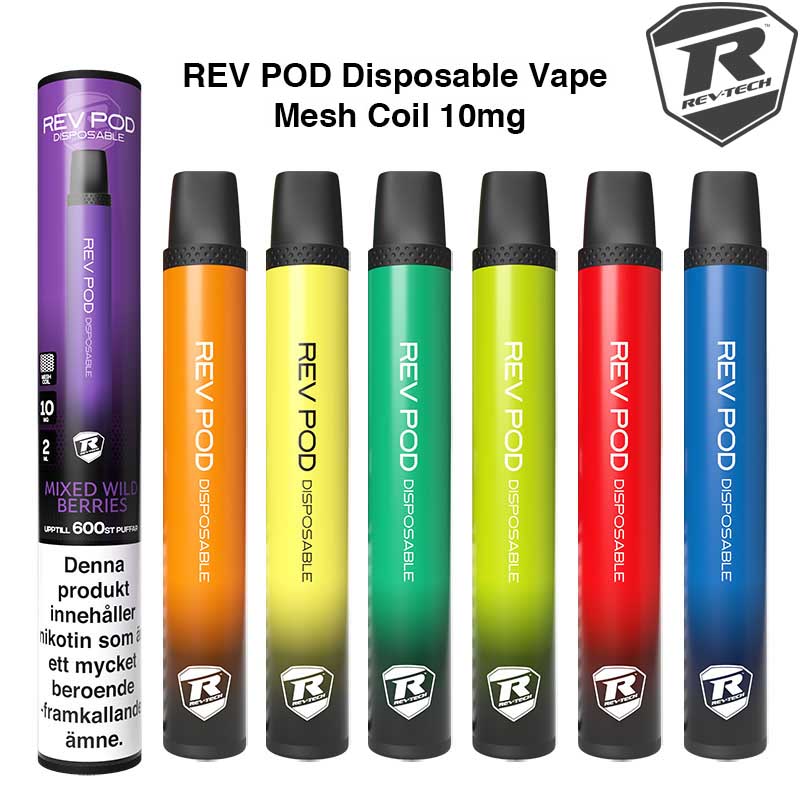 REV POD Mesh Disposable Vape (600 Puffs) 