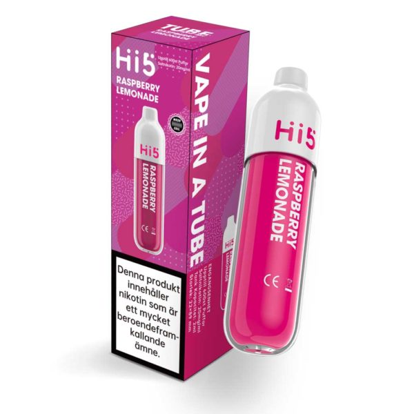 Hi5-disposable-vape-20mg-raspberry-lemonade