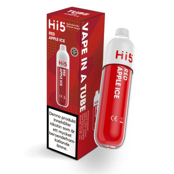 Hi5-disposable-vape-20mg-red-apple-ice