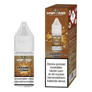 VapeM8 E-Juice - Karamell Tobak 10ml 14.9mg Nic Salt
