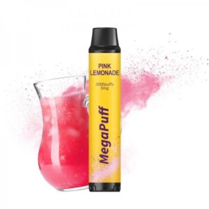 Mega puff-disposable vape 3000 puffs-pink-lemonade
