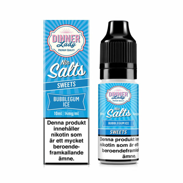 Dinner Lady Salts Bubblegum Ice (Nic-Salt) 14mg 10ml