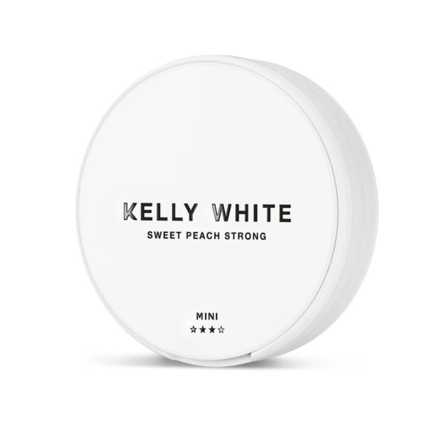 Kelly White Nicotine Pouches - Sweet Peach Strong Mini