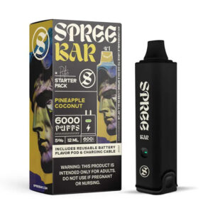 Spree-Bar-Startkit-Pineapple-Coconut-6000-Bloss-50mg