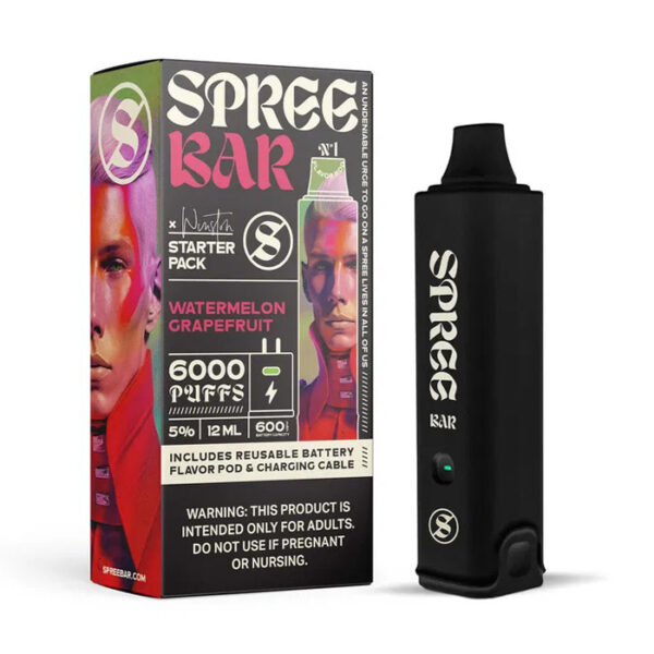 Spree-Bar-Startkit-Watermelon-Grapefruit-6000-Bloss-50mg