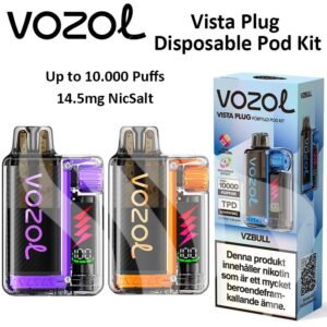 vozol-vista-plug-disposable vape pod starter kit-10000-puffs 14.5mg nicsalt