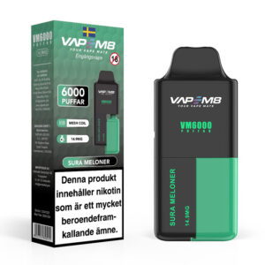 VapeM8-VM6000-14-9mg-disposable-vape-sura-meloner sour melons 6000 puffs