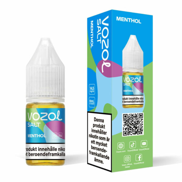 Vozol Salt E-Juice - Menthol 10ml 14.9mg Nic Salt