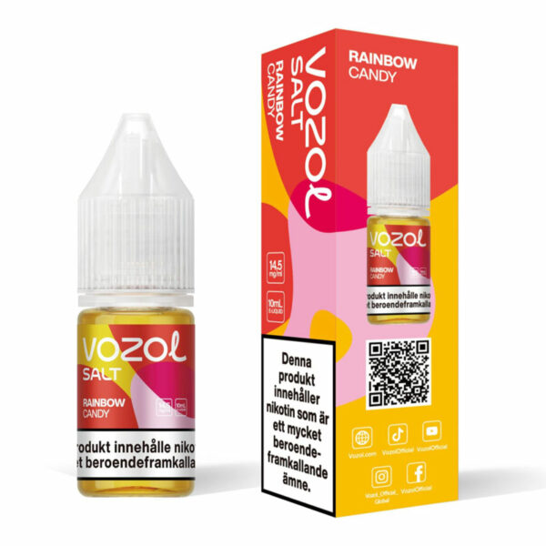 Vozol Salt E-Juice - Rainbow Candy 10ml 14.9mg Nic Salt