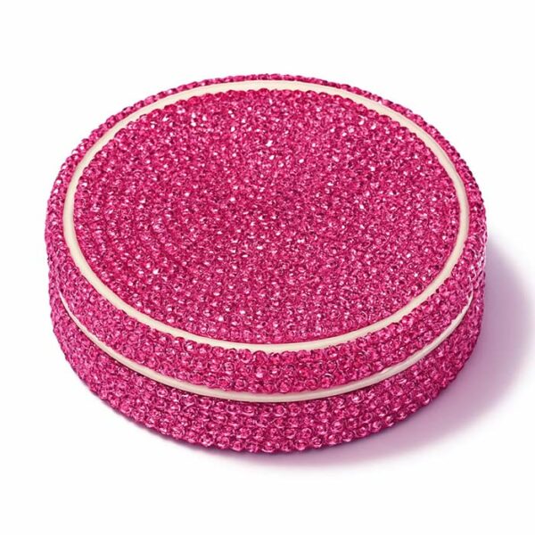 Sparkling glitter can all white snus pink
