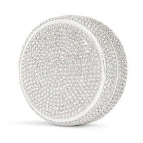 Sparkling glitter can all white snus silver