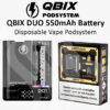 Qbix Pod Rechargeable Battery Duo 550mAh