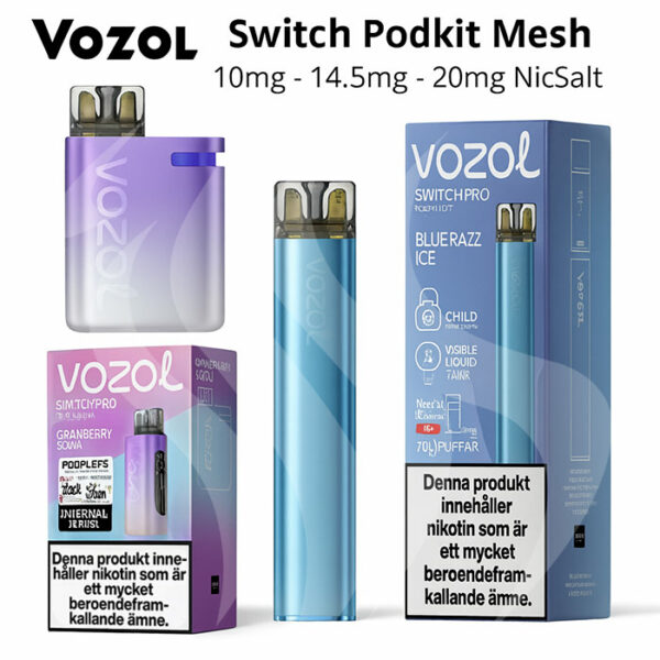 Vozol Switch Pro/Pico Disposable Vape Podkit (600 Puffs)