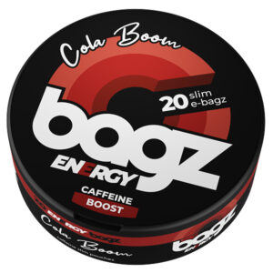 Bagz Energy Caffein all white pouches Snus Cola_Boom