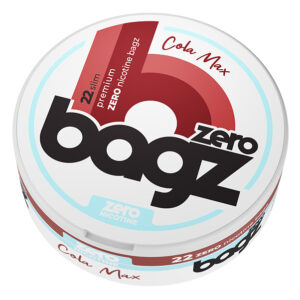 Bagz Zero nicotine free all white snus pouches -Cola-Max