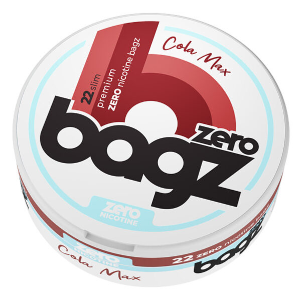 Bagz Zero nicotine free all white snus pouches -Cola-Max
