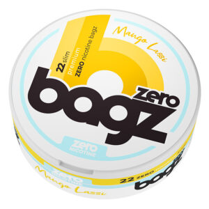 Bagz Zero nicotine free all white snus pouches Mango-Lassi