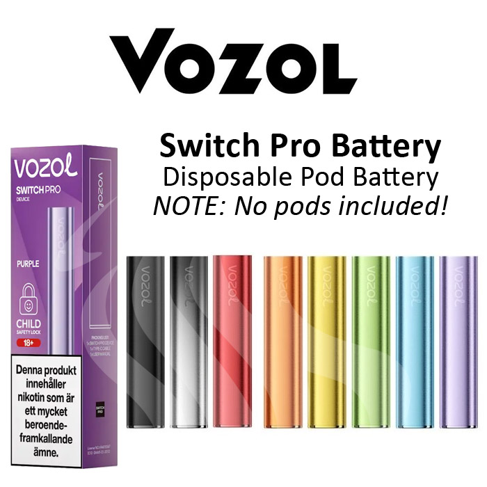Vozol Switch Pro Disposable Podsystem (Battery Only)