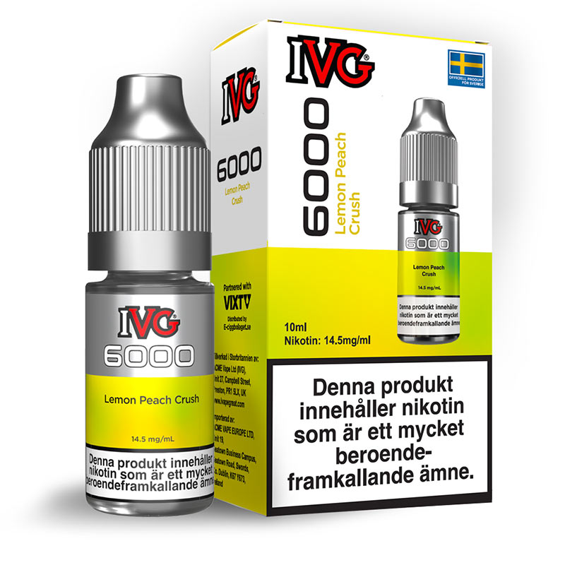 IVG Salt 6000 Lemon Peach Crush 10ml 14.5mg