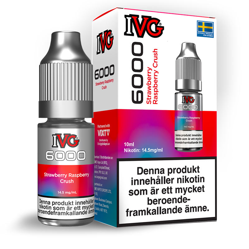 IVG Salt 6000 Strawberry Raspberry Crush 10ml 14.5mg